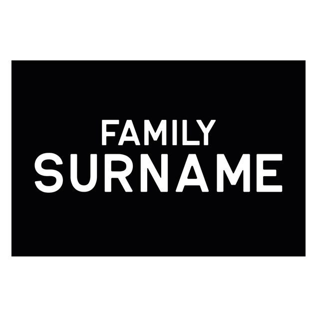 Fußmatte mit Wunschtext - Family Surname