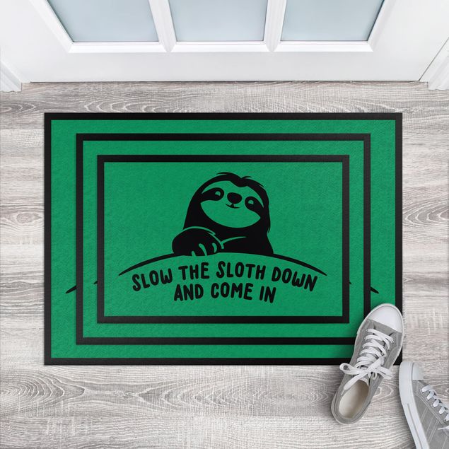 Wanddeko Büro Slow the sloth down