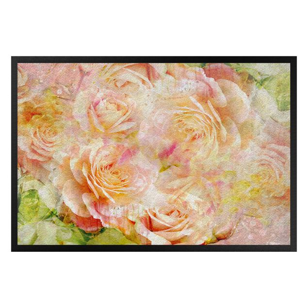 Deko Blume Watercolor pastell Rose