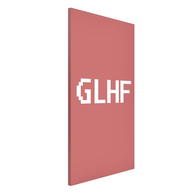 Wanddeko Büro Gaming Kürzel GLHF