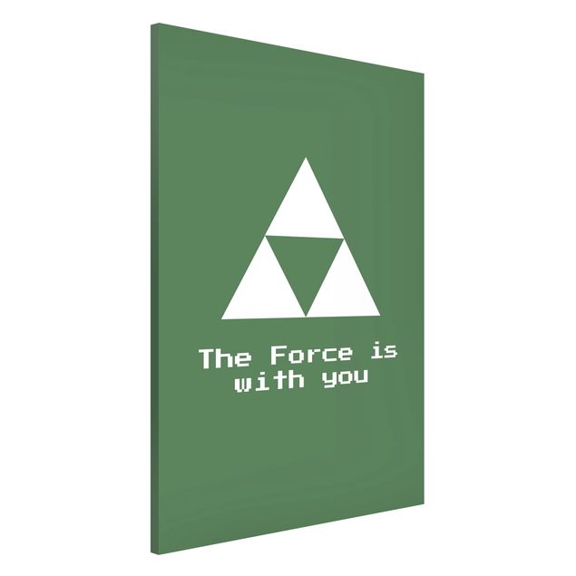 Wanddeko Büro Gaming Symbol The Force is with You