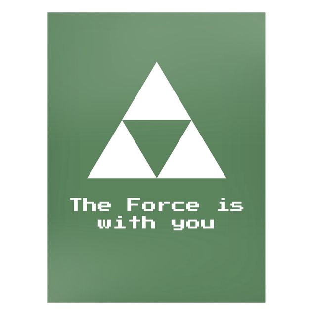 Wanddeko Jugendzimmer Gaming Symbol The Force is with You
