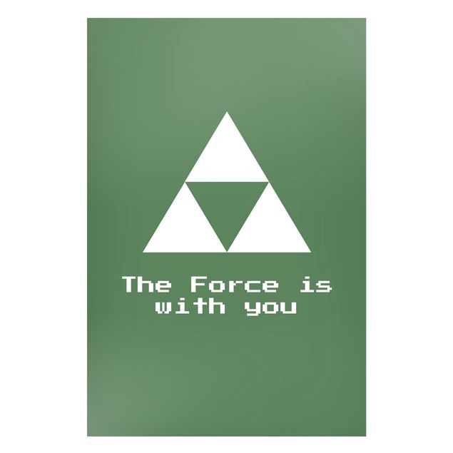 Wanddeko Jugendzimmer Gaming Symbol The Force is with You