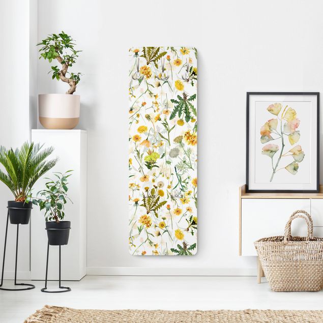 Wanddeko Büro Gelbe Wildblumen