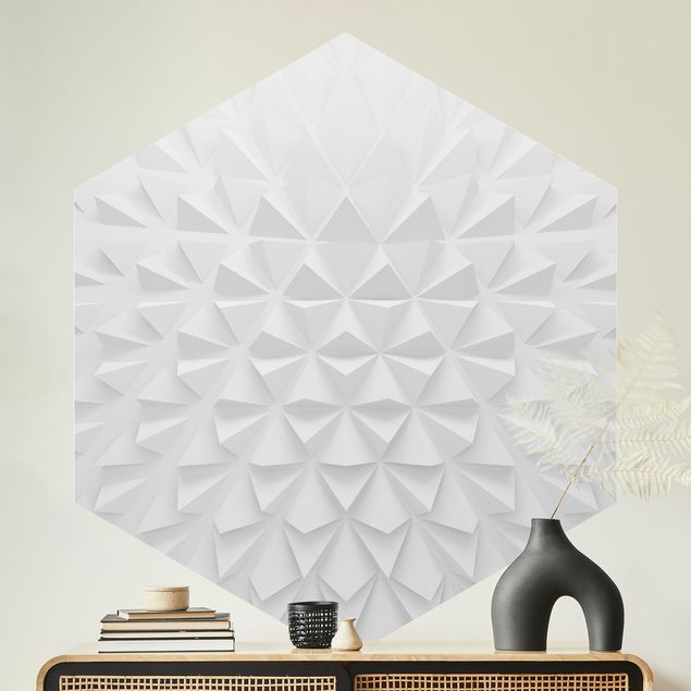 Wanddeko Schlafzimmer Geometrisches Muster 3D Effekt