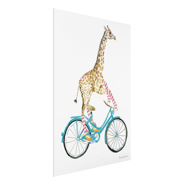 Wanddeko Mädchenzimmer Giraffe auf Freudenfahrt II