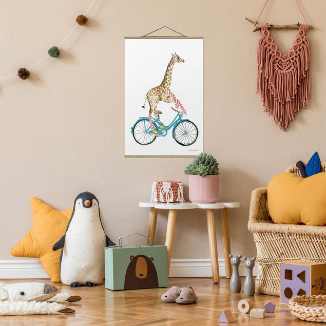 Wandbilder Giraffen Giraffe auf Freudenfahrt II