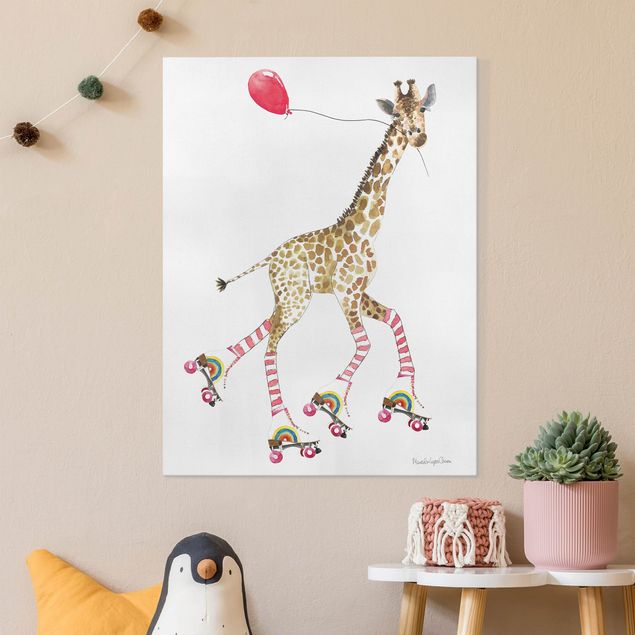 Deko Kinderzimmer Giraffe auf Freudenfahrt