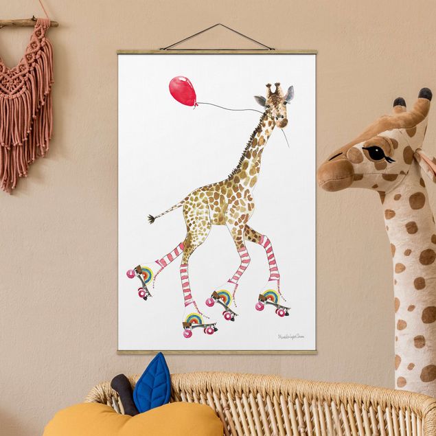 Babyzimmer Deko Giraffe auf Freudenfahrt