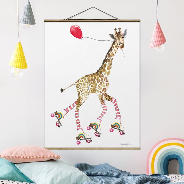 Babyzimmer Deko Giraffe auf Freudenfahrt