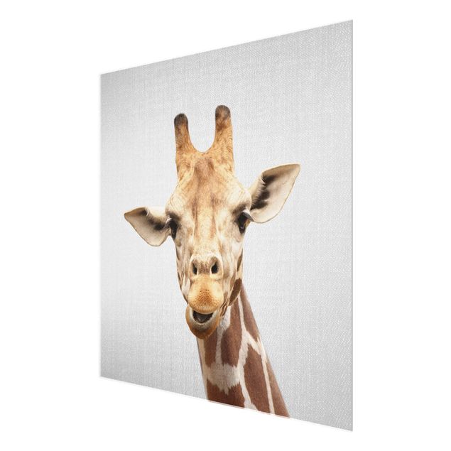 Wanddeko über Bett Giraffe Gundel