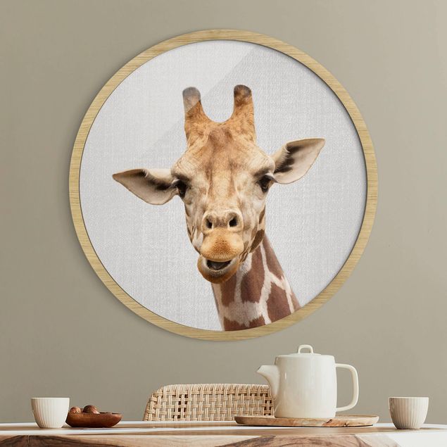 Wanddeko Wohnzimmer Giraffe Gundel