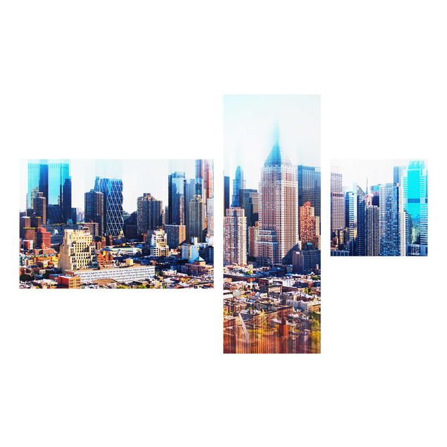 Wanddeko Flur Manhattan Skyline Urban Stretch