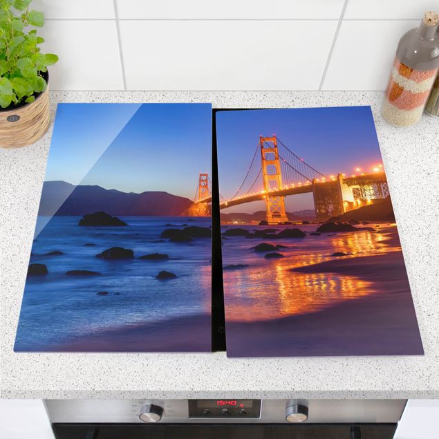 Küche Dekoration Golden Gate Bridge am Abend