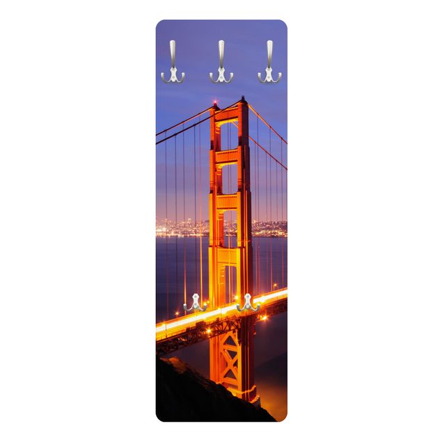 Deko Erde Golden Gate Bridge bei Nacht