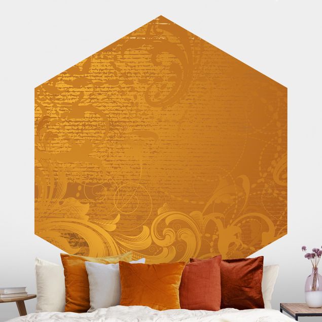 Wanddeko Schlafzimmer Goldener Barock