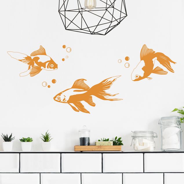 Wanddeko Schlafzimmer Goldfische