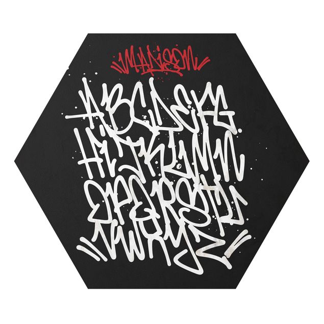 Wanddeko Praxis Graffiti Art Alphabet