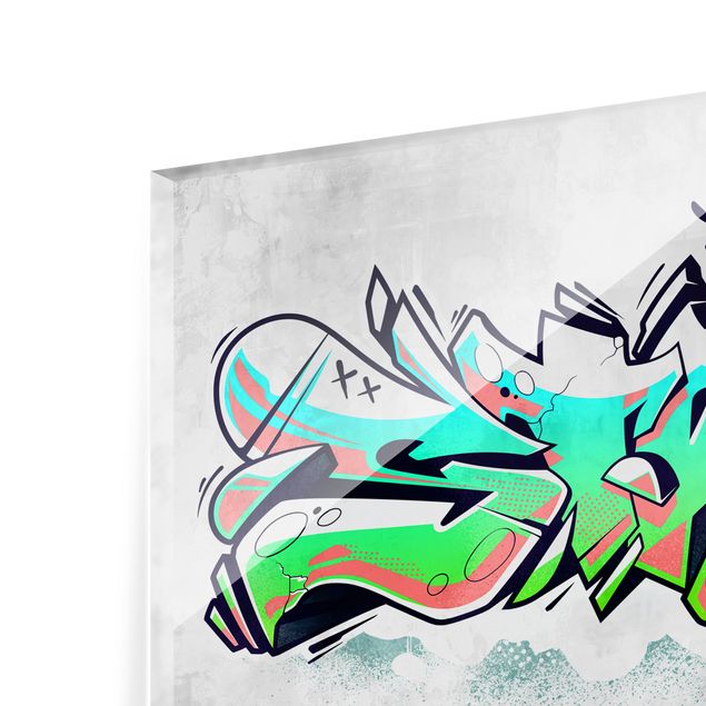 Wanddeko Shabby Graffiti Art Street Culture