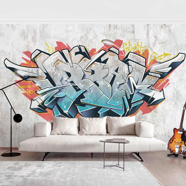 Wanddeko Wohnzimmer Graffiti Art Urban