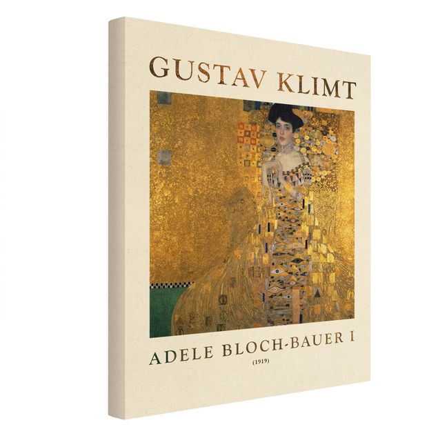 Wanddeko über Sofa Gustav Klimt - Adele Bloch-Bauer I - Museumsedition