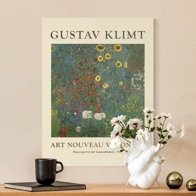 Wandbilder Sonnenblumen Gustav Klimt - Bauerngarten mit Sonnenblumen - Museumsedition