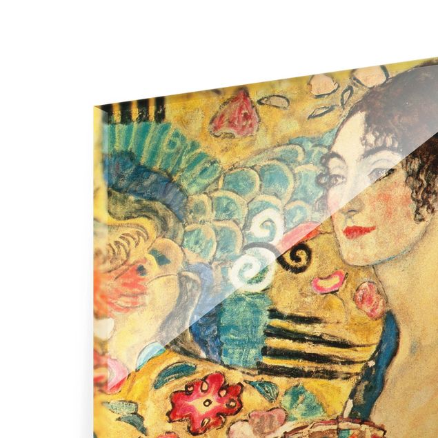 Wanddeko Büro Gustav Klimt - Dame mit Fächer