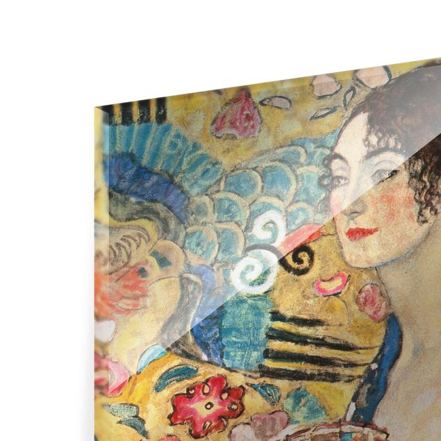 Wanddeko Büro Gustav Klimt - Dame mit Fächer