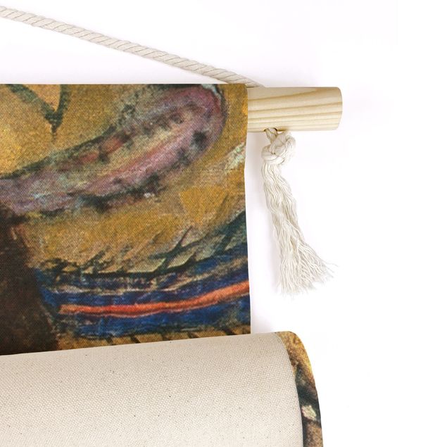 Wanddeko Flur Gustav Klimt - Dame mit Fächer