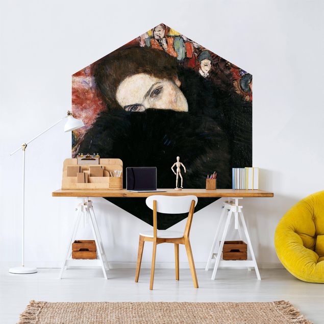 Wanddeko Flur Gustav Klimt - Dame mit Muff