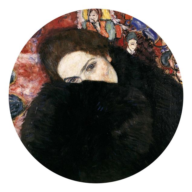 Wanddeko Flur Gustav Klimt - Dame mit Muff