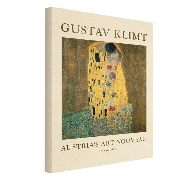 Wanddeko über Sofa Gustav Klimt - Der Kuß - Museumsedition