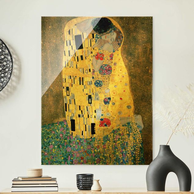 Wandbilder Art Deco Gustav Klimt - Der Kuß