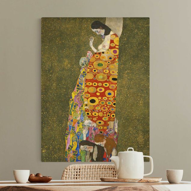 Wanddeko Wohnzimmer Gustav Klimt - Die Hoffnung II