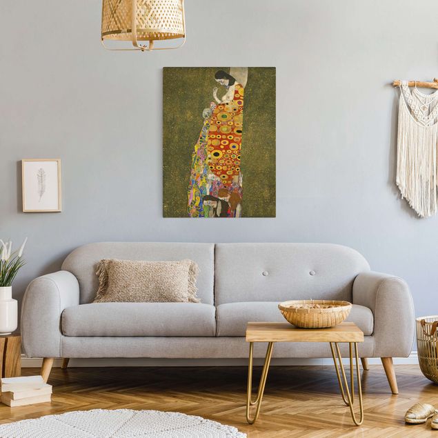 Wanddeko Schlafzimmer Gustav Klimt - Die Hoffnung II