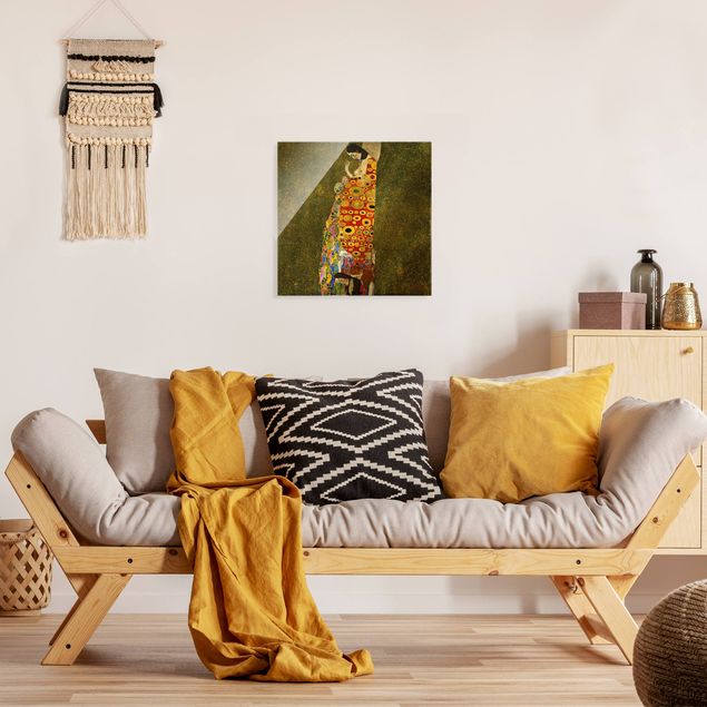 Wanddeko gold Gustav Klimt - Die Hoffnung II