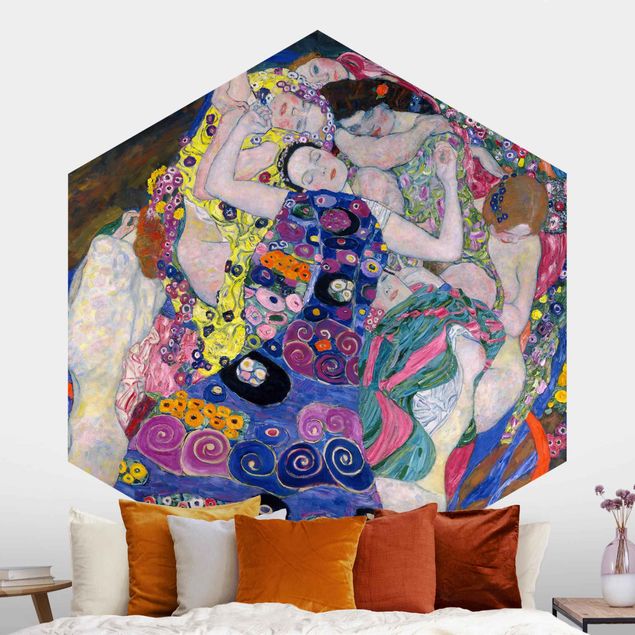 Bilder Art Deco Gustav Klimt - Die Jungfrau
