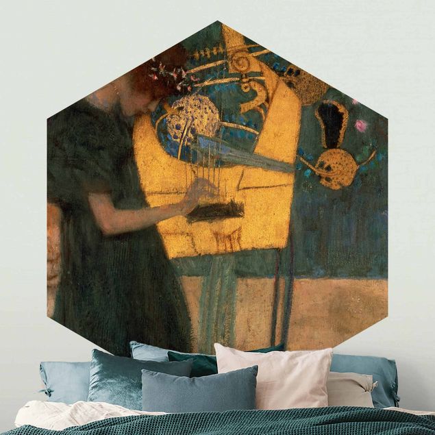 Fototapete Hund Gustav Klimt - Die Musik