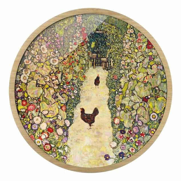 Wanddeko Flur Gustav Klimt - Gartenweg mit Hühnern