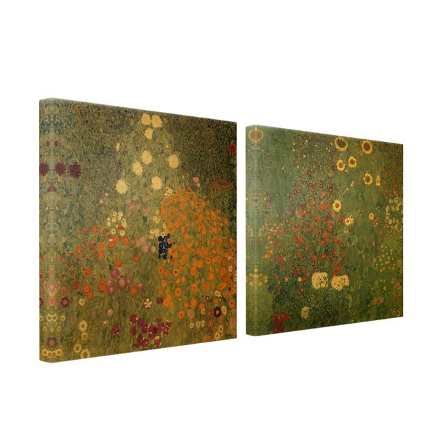 Wanddeko Flur Gustav Klimt - Im grünen Garten