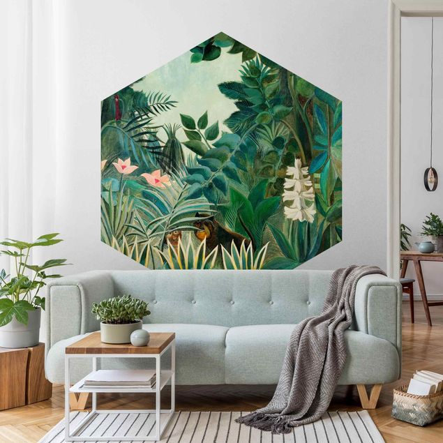 Wanddeko Büro Henri Rousseau - Dschungel am Äquator
