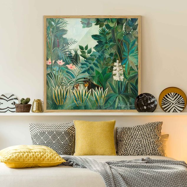 Wanddeko Schlafzimmer Henri Rousseau - Dschungel am Äquator