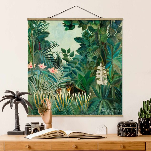 Wanddeko Wohnzimmer Henri Rousseau - Dschungel am Äquator