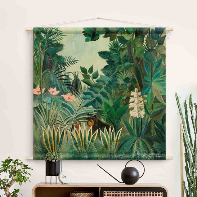 Wanddeko Wohnzimmer Henri Rousseau - Dschungel am Äquator