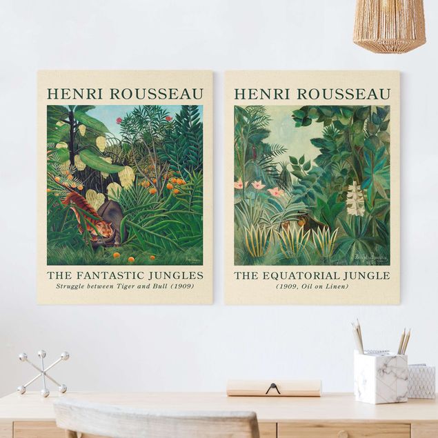 Wanddeko Wohnzimmer Henri Rousseau - Museumsedition Dschungel am Äquator