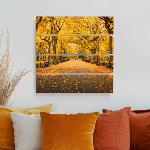 Wanddeko Schlafzimmer Herbst im Central Park