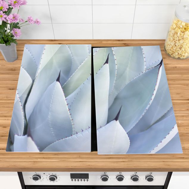 Wanddeko Küche Agavenblätter