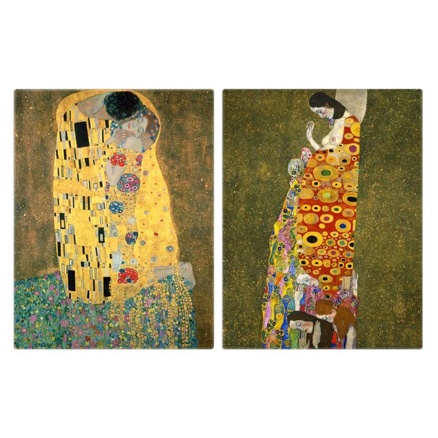 Klimt Gemälde Gustav Klimt - Kuss und Hoffnung