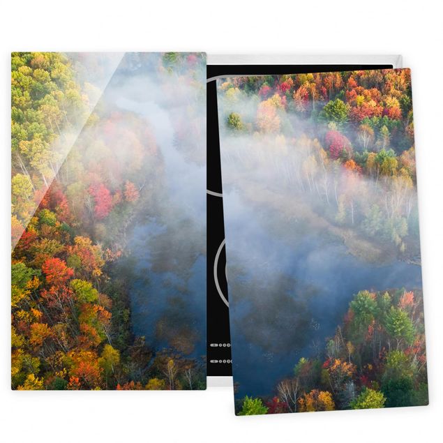 Wanddeko grau Luftbild - Herbst Symphonie