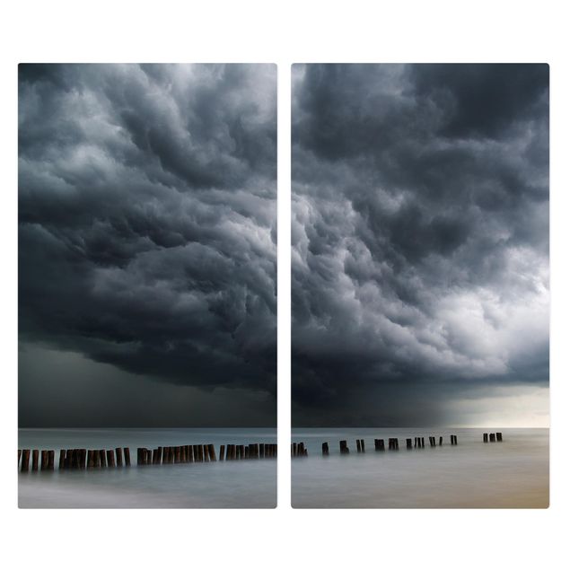 Wanddeko Fotografie Sturmwolken über der Ostsee